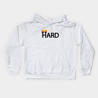 Hard typographic artwork Kids Hoodie